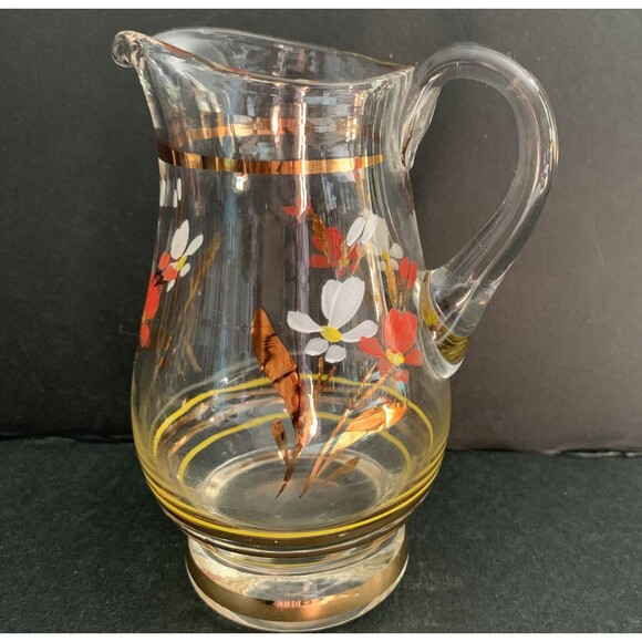 Sugar and Creamer Set Painted Vintage - Picture 4 of 4